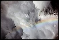 Falling water and rainbow, Nevada Falls. Yosemite National Park ( color)