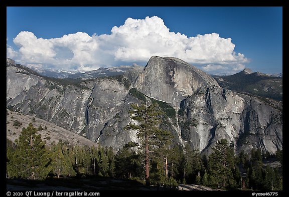 Half-Dome and cloud. Yosemite National Park (color)