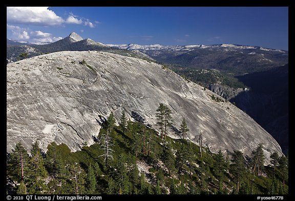 North Dome and Clark Range. Yosemite National Park (color)