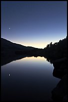 Upper McCabe Lake, sunset. Yosemite National Park ( color)