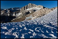 Snow field and North Peak, morning. Yosemite National Park ( color)