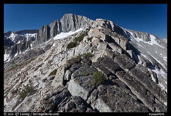 Rocky ridge and North Peak. Yosemite National Park (color)