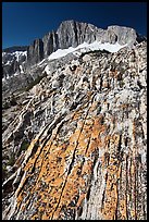 Colorful rock and North Peak. Yosemite National Park, California, USA.