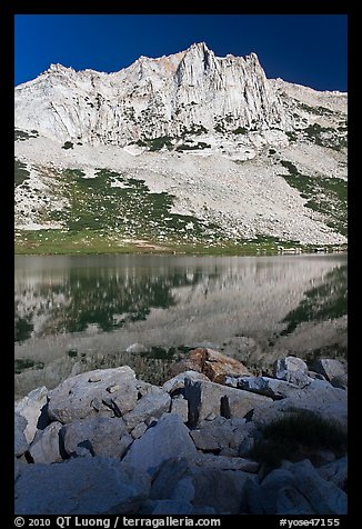 Craggy Peak and Sierra lake. Yosemite National Park (color)