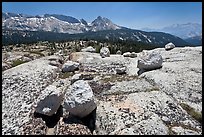 Boulders, slabs, and Ragged Peak. Yosemite National Park ( color)