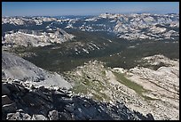 West ridge of Mount Conness and Alkali Creek. Yosemite National Park, California, USA.