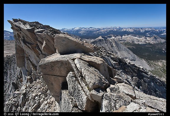 Top of Mount Conness. Yosemite National Park (color)