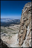 Steep rock face of Mount Conness. Yosemite National Park ( color)
