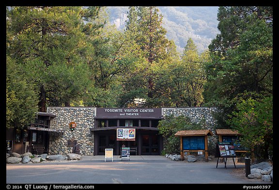 Valley visitor center. Yosemite National Park (color)