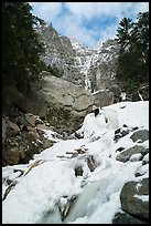 Sentinel Creek in winter. Yosemite National Park ( color)