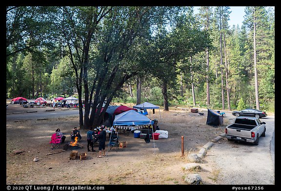 Wavona Campground. Yosemite National Park (color)