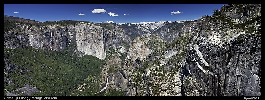 View of West Yosemite Valley. Yosemite National Park, California, USA.