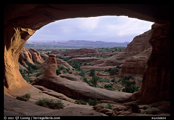 Tower Arch, late afternoon. Arches National Park (color)