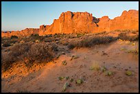 Great Wall at sunrise. Arches National Park ( color)