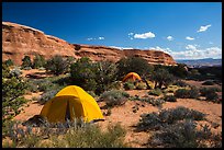 Tent camping. Arches National Park ( color)