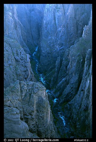 The Narrows seen from Chasm view, North Rim. Black Canyon of the Gunnison National Park (color)
