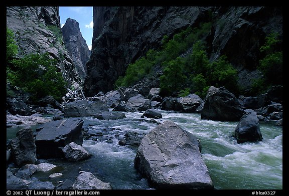 The Gunisson river near the Narrows. Black Canyon of the Gunnison National Park