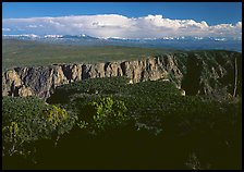 canyon from  North vista trail. Black Canyon of the Gunnison National Park, Colorado, USA. (color)