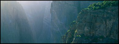 Chasm and light. Black Canyon of the Gunnison National Park (Panoramic color)