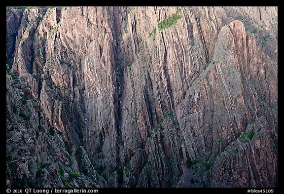 Striated rock walls. Black Canyon of the Gunnison National Park (color)