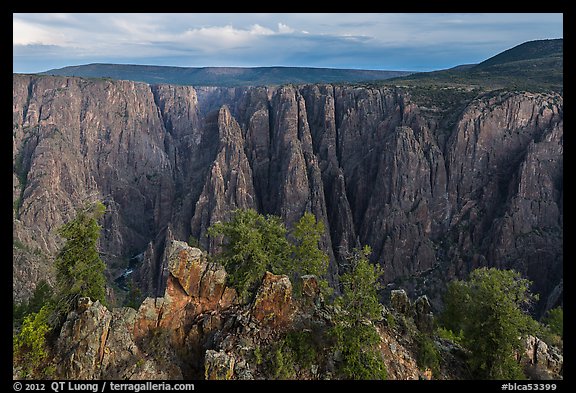 View from Gunnison point. Black Canyon of the Gunnison National Park (color)