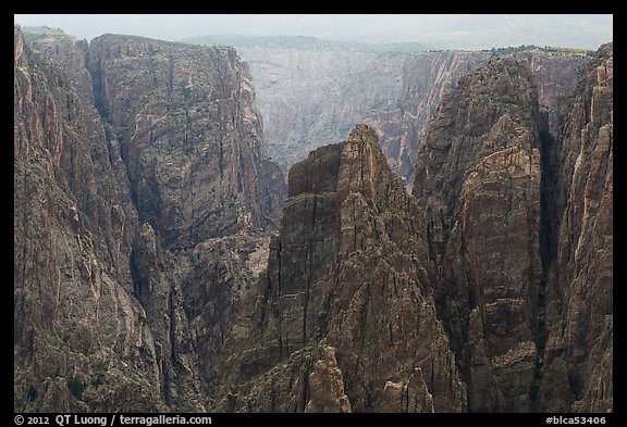 Storm light over canyon. Black Canyon of the Gunnison National Park (color)