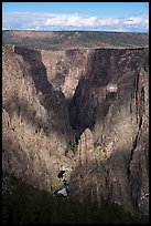 Light and shadows on the canyon. Black Canyon of the Gunnison National Park ( color)
