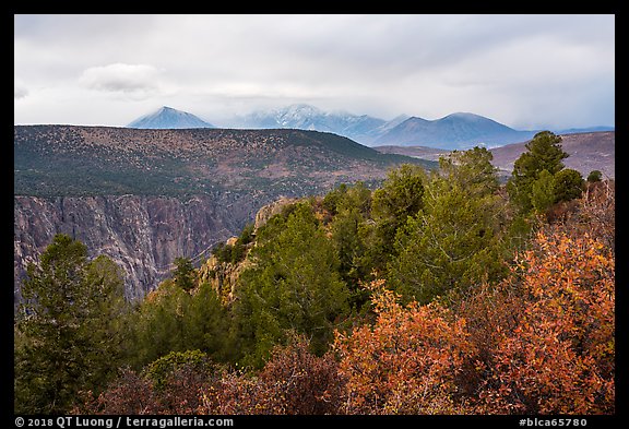 West Elk Mountains from High Point. Black Canyon of the Gunnison National Park (color)