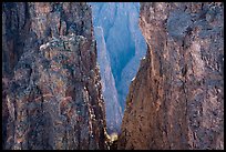 Canyon seen through notch, Rock Point. Black Canyon of the Gunnison National Park ( color)