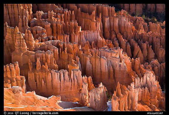 Pinnacles, hoodoos, and fluted walls. Bryce Canyon National Park (color)