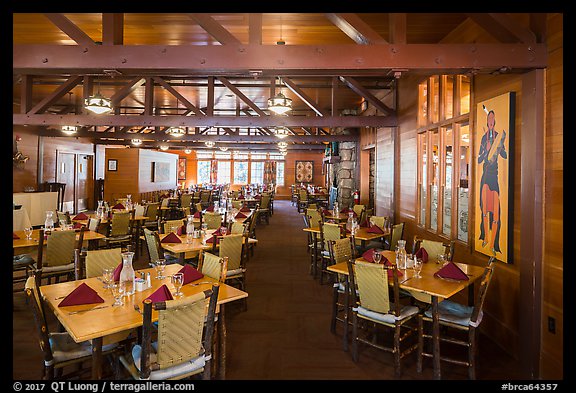 Dining room, Bryce Canyon Lodge. Bryce Canyon National Park (color)