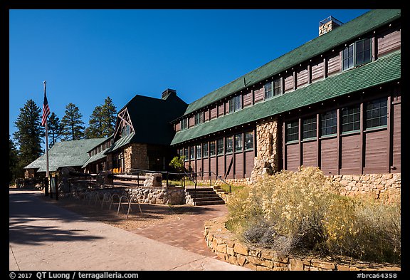 Bryce Canyon Lodge. Bryce Canyon National Park (color)