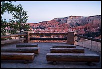 Amphitheater for geology talks, Bryce amphitheater rim. Bryce Canyon National Park ( color)