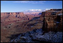 Buck Canyon overlook and La Sal mountains, Island in the sky. Canyonlands National Park ( color)