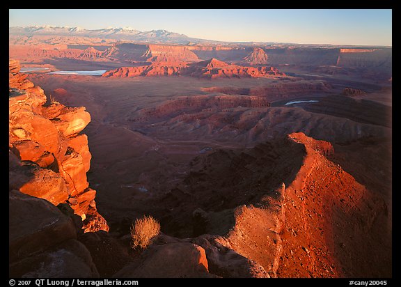 Dead Horse point at sunset. Canyonlands National Park (color)