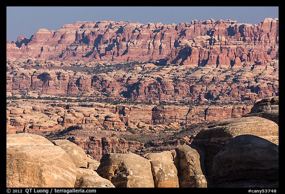 The Needles seen from the Doll House. Canyonlands National Park, Utah, USA.