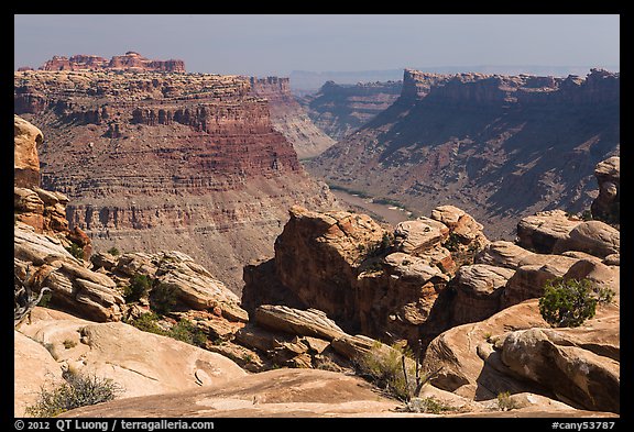 Colorado River Canyon seen from Maze District. Canyonlands National Park (color)