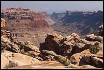 Colorado River Canyon seen from Maze District. Canyonlands National Park ( color)
