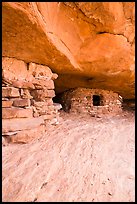 Aztec Butte granary, Island in the Sky District. Canyonlands National Park ( color)