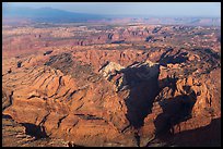 Aerial view of Upheaval Dome. Canyonlands National Park, Utah, USA. (color)