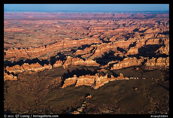 Aerial view of Chesler Park. Canyonlands National Park (color)