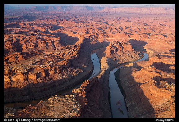 Aerial view of the Loop. Canyonlands National Park (color)