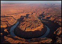 Aerial view of the Loop goosenecks. Canyonlands National Park ( color)