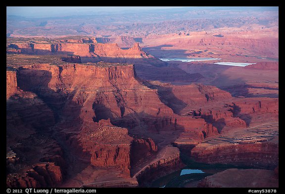 Aerial view of Dead Horse Point. Canyonlands National Park (color)