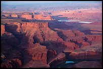 Aerial view of Dead Horse Point. Canyonlands National Park, Utah, USA. (color)