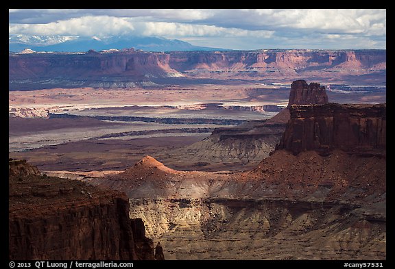 View over White Rim from High Spur. Canyonlands National Park (color)
