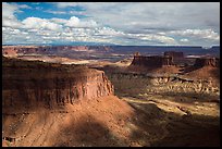 Mesas and canyons from High Spur, Orange Cliffs Unit, Glen Canyon National Recreation Area, Utah. USA (color)