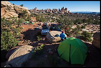 Jeep camp at the Dollhouse. Canyonlands National Park ( color)