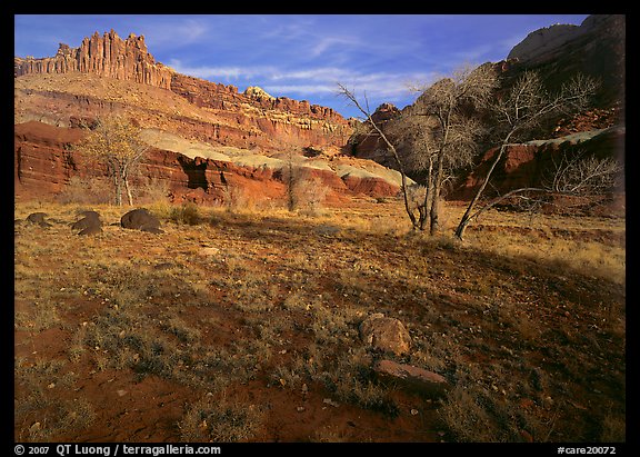 The Castle in late autum, morning. Capitol Reef National Park (color)