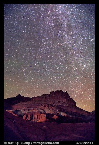 Castle by night. Capitol Reef National Park (color)